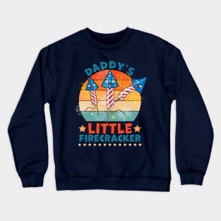 Daddy's Little Firecracker 4th of July Crewneck Sweatshirt